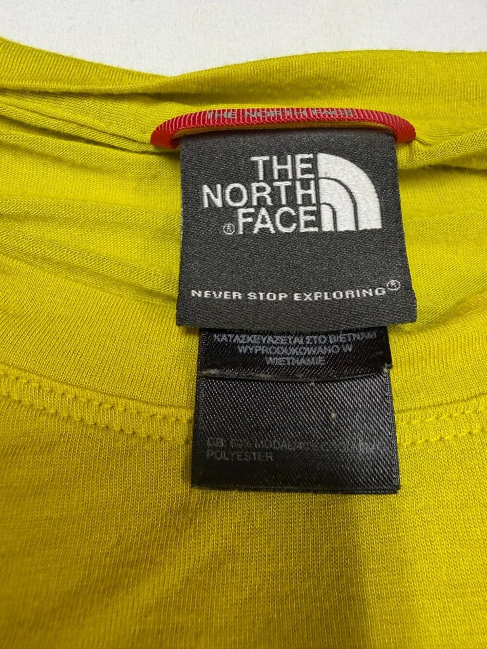 The North Face‎ Men’s Coolmax Tee XL Yellow Green Short Sleeve EUC